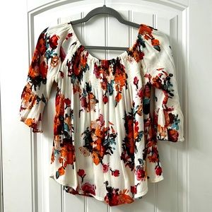 Altar’d State Floral Off the Shoulder Top